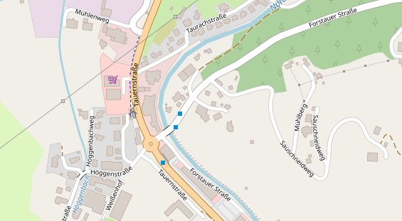 Restaurant auf Karte