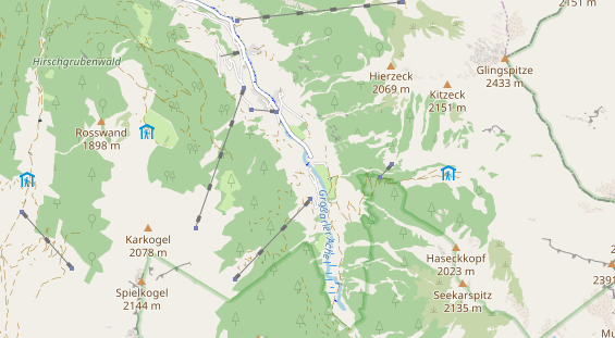 Restaurant auf Karte