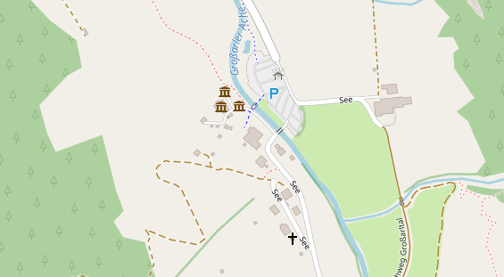 Restaurant auf Karte