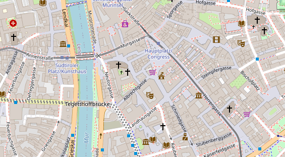 Restaurant auf Karte