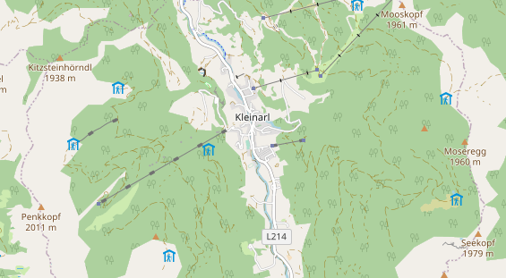 Restaurant auf Karte