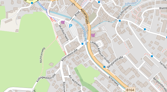 Restaurant auf Karte