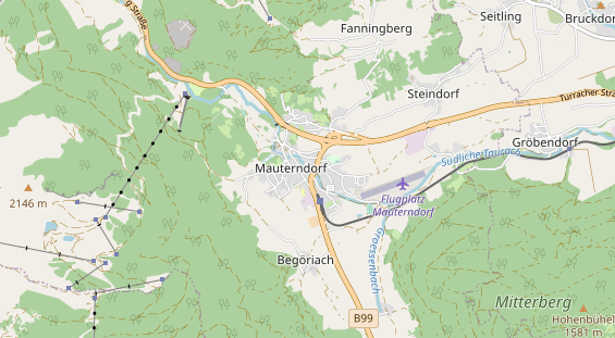 Restaurant auf Karte