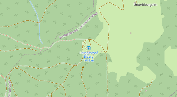 Restaurant auf Karte