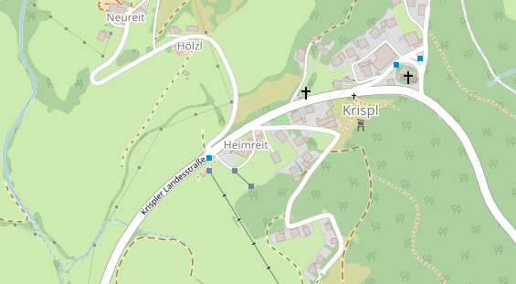 Restaurant auf Karte