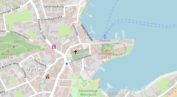 Restaurant auf Karte