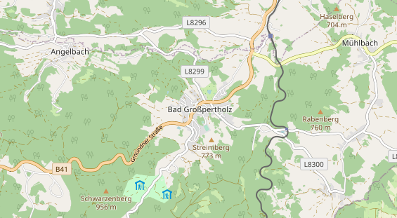 Restaurant auf Karte