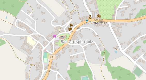 Restaurant auf Karte