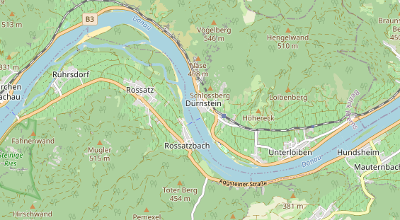 Restaurant auf Karte