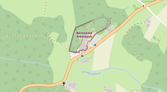 Restaurant auf Karte