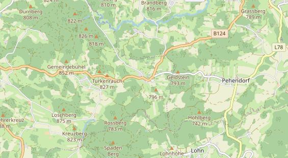 Restaurant auf Karte