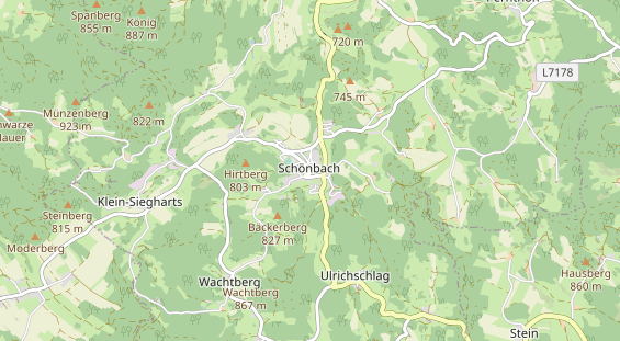 Restaurant auf Karte