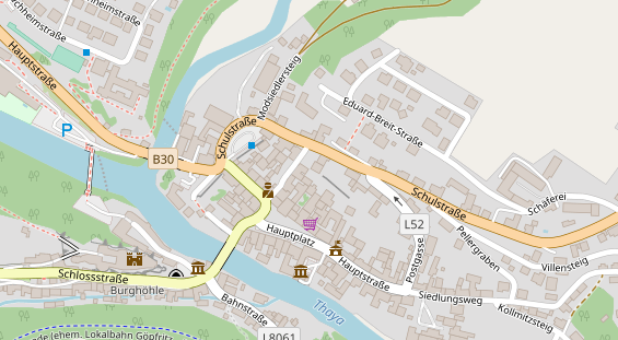 Restaurant auf Karte