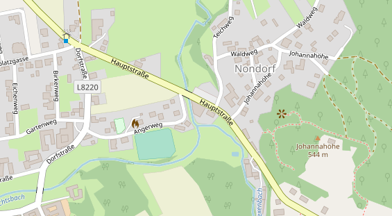 Restaurant auf Karte