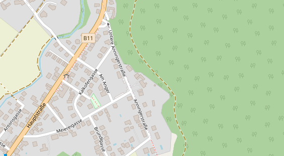 Restaurant auf Karte