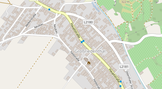 Restaurant auf Karte