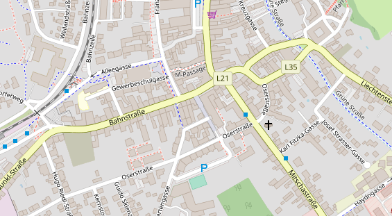 Restaurant auf Karte