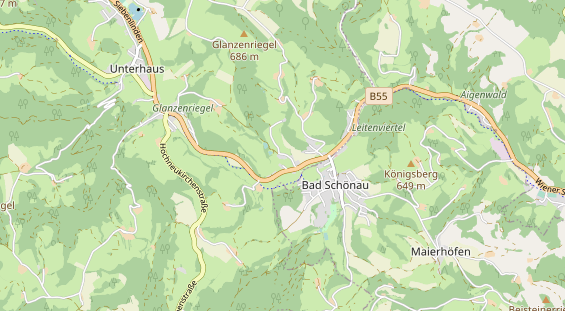 Restaurant auf Karte