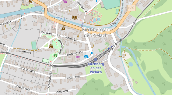 Restaurant auf Karte