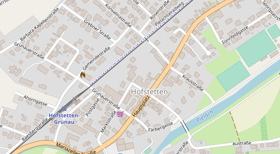 Restaurant auf Karte