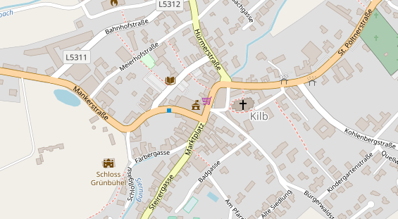 Restaurant auf Karte