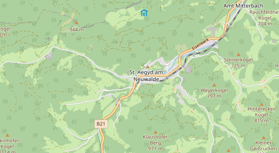 Restaurant auf Karte