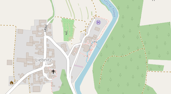 Restaurant auf Karte