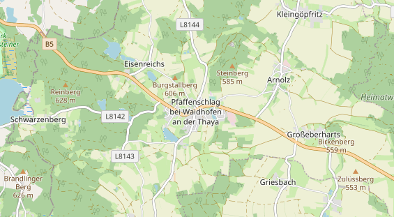 Restaurant auf Karte