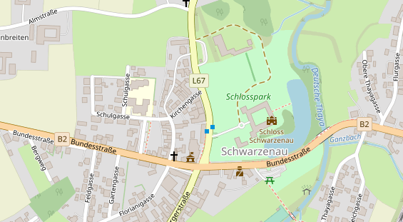 Restaurant auf Karte