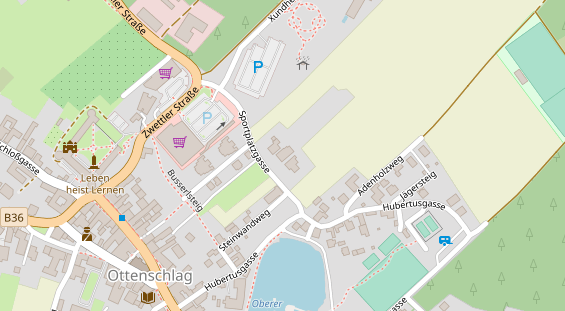 Restaurant auf Karte