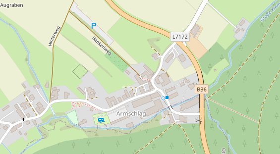 Restaurant auf Karte