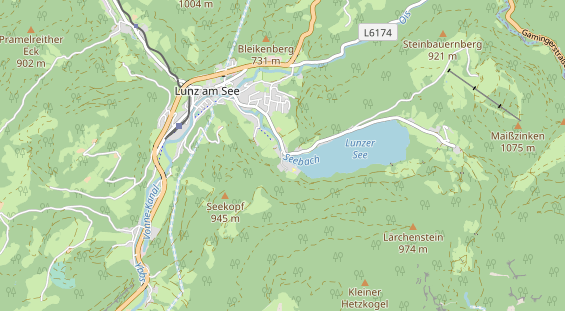 Restaurant auf Karte