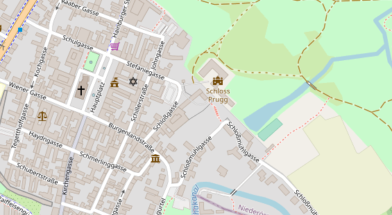 Restaurant auf Karte