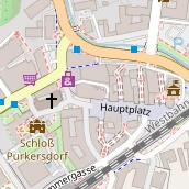 Restaurant auf Karte