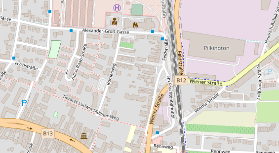 Restaurant auf Karte