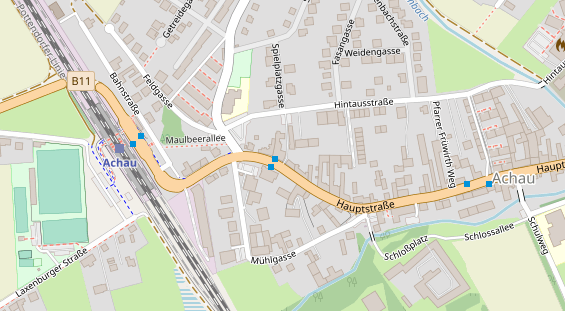 Restaurant auf Karte