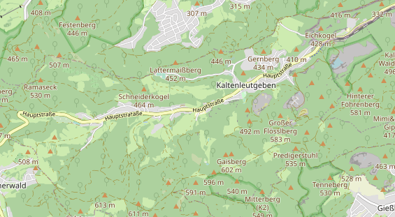 Restaurant auf Karte
