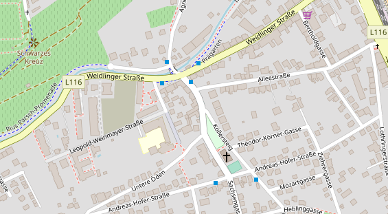 Restaurant auf Karte