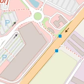 Restaurant auf Karte