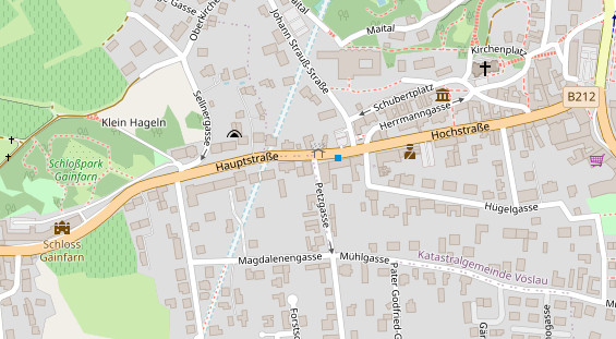 Restaurant auf Karte