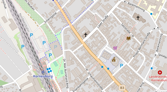 Restaurant auf Karte