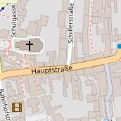 Restaurant auf Karte