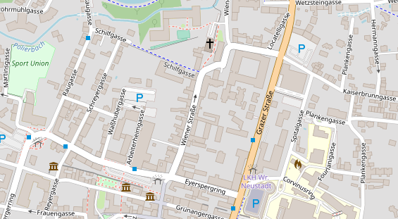 Restaurant auf Karte