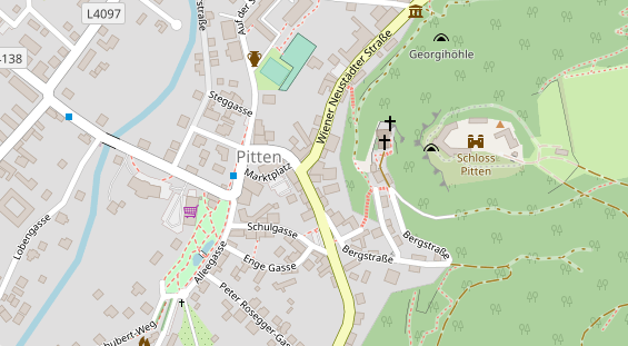 Restaurant auf Karte