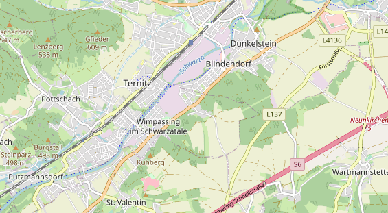 Restaurant auf Karte