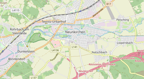 Restaurant auf Karte