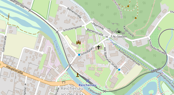 Restaurant auf Karte