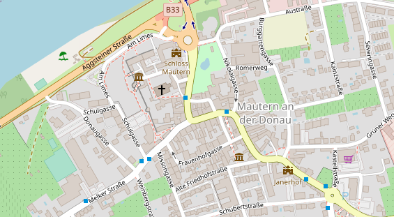 Restaurant auf Karte