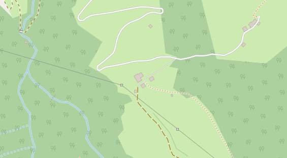 Restaurant auf Karte