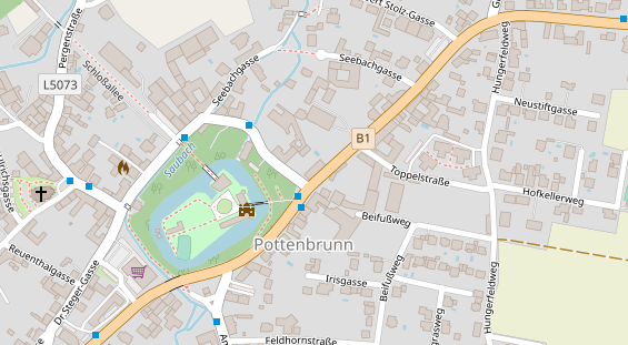 Restaurant auf Karte